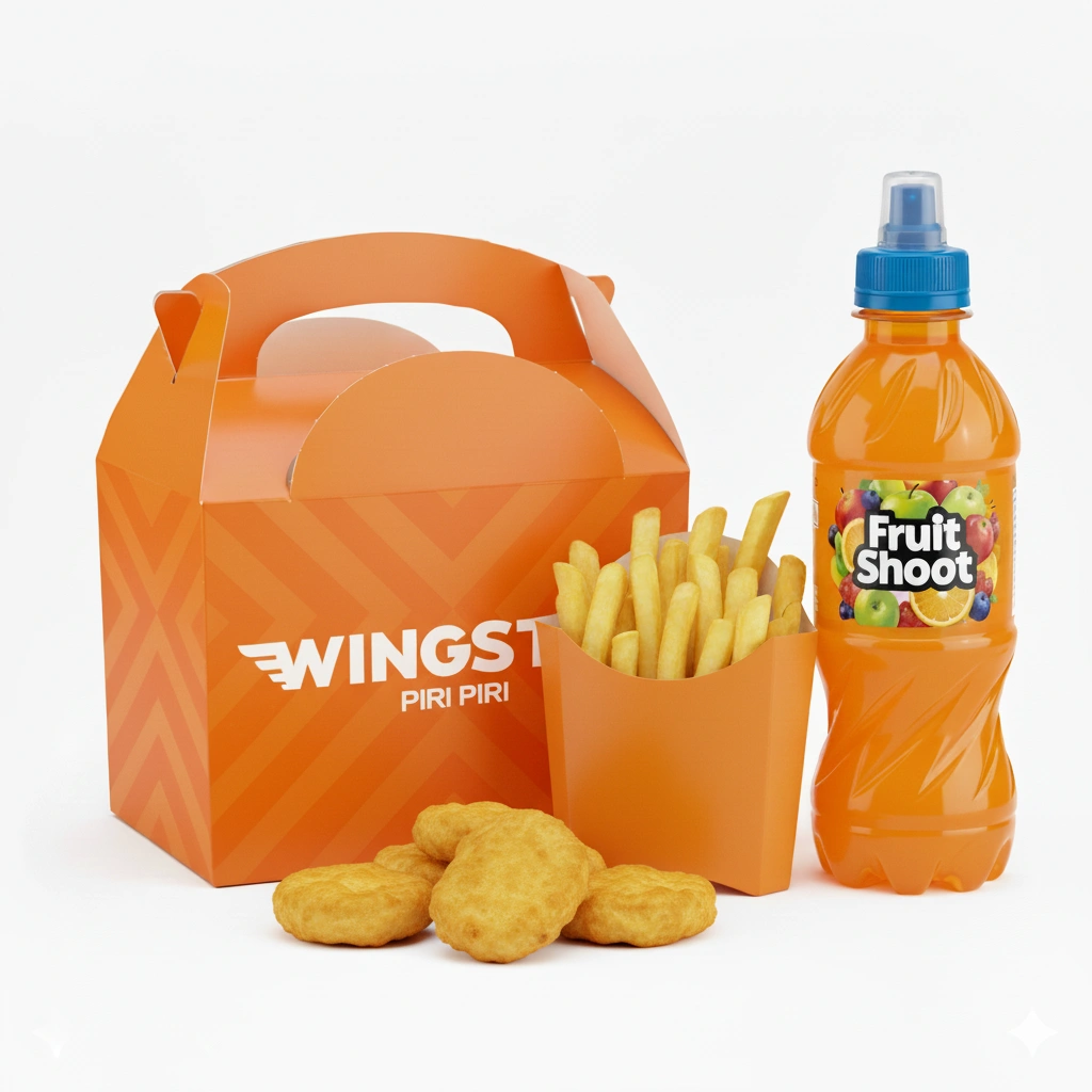 Kids chicken nuggets meal